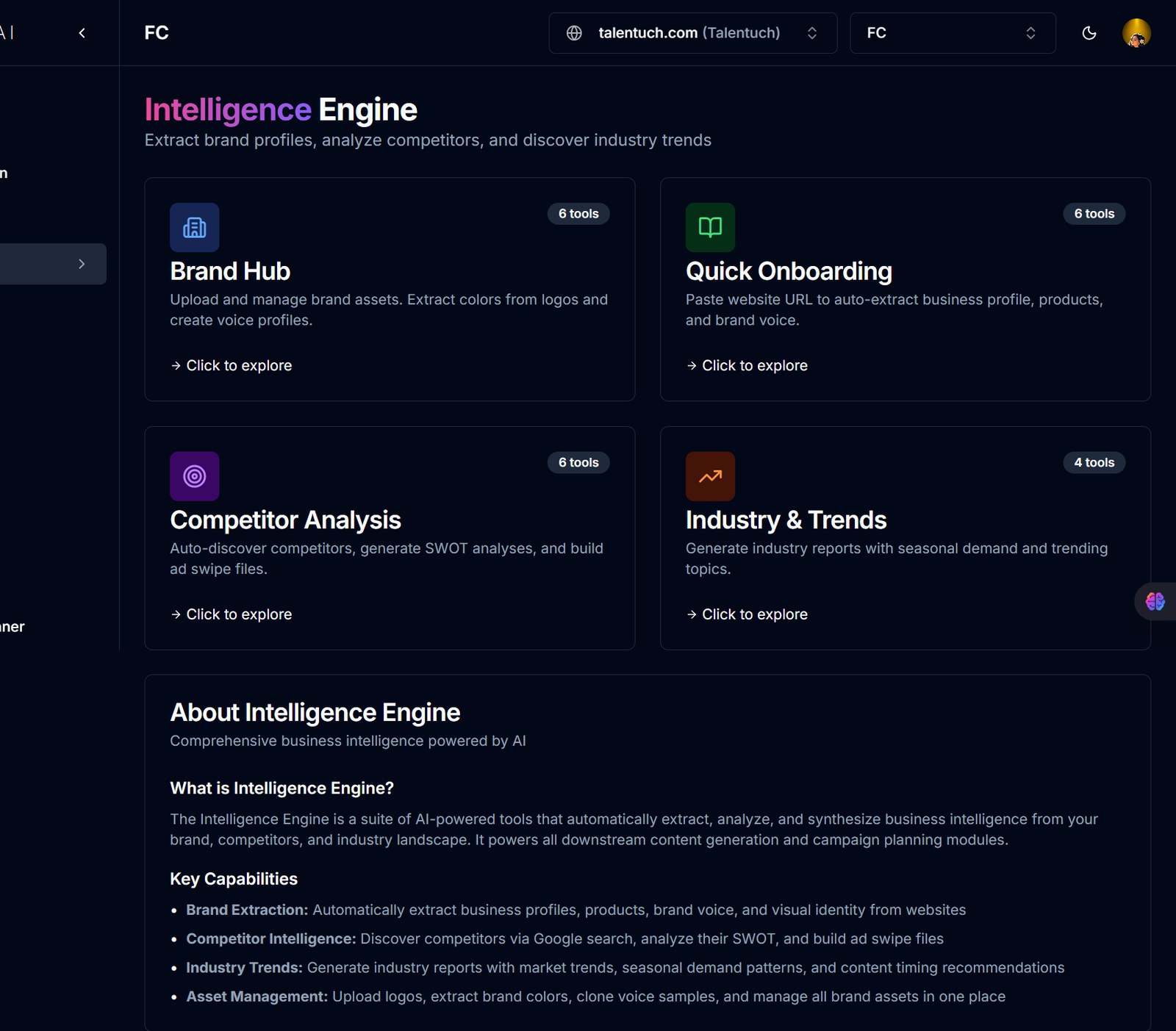 Intelligence Engine